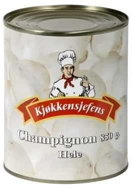 Champignon Hele 800g Kjøkkensjefens