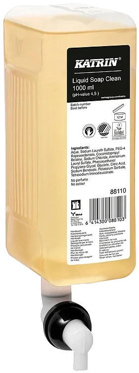 Håndsåpe flytende uparfymert 1.0l  stk