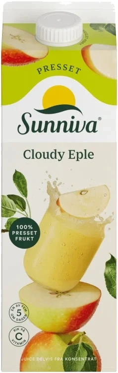 Eplejuice Presset Cloudy 1l Sunniva
