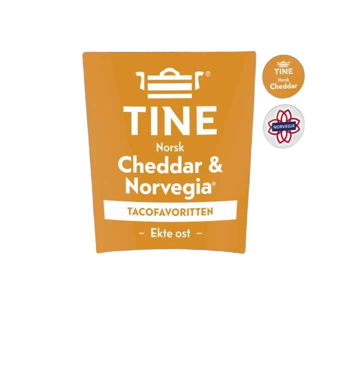 Cheddar&Norvegia Revet Ost 170g Tine