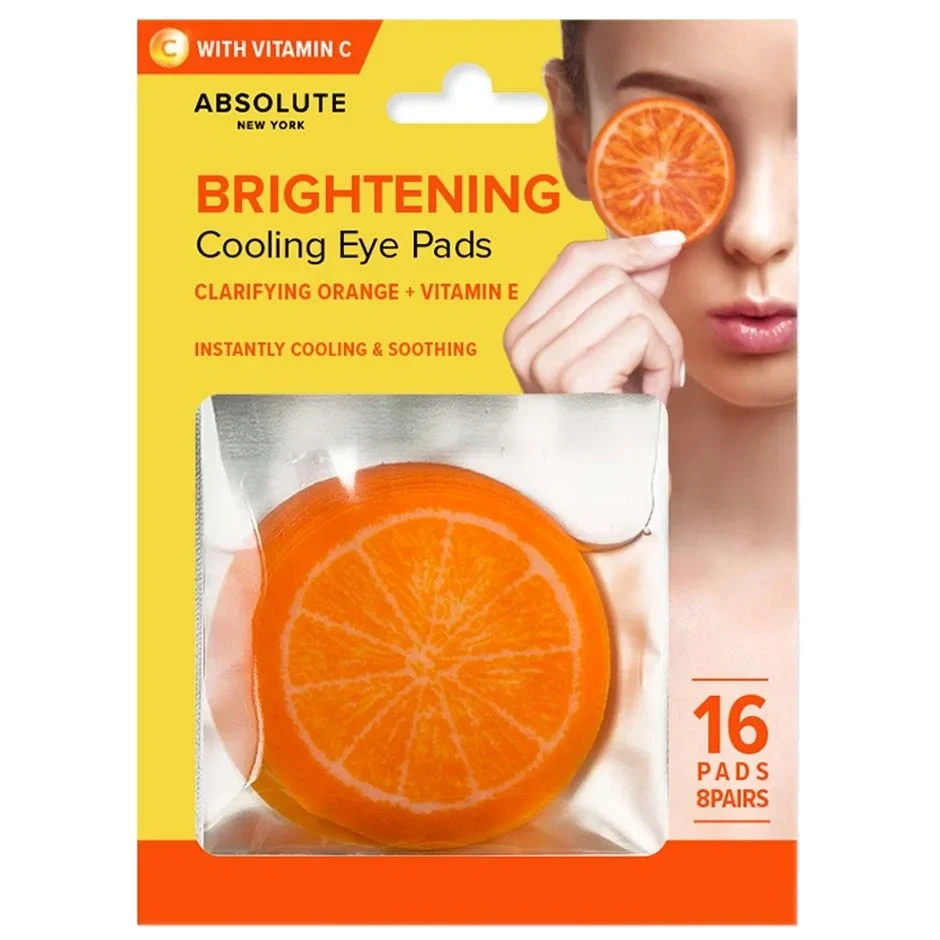 Absolute New York Brightening Eye Pad Orange 16pcs