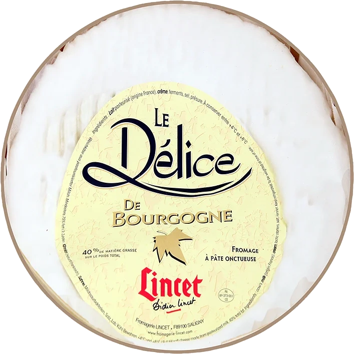 Délice de Bourgogne 40% vitmögelost
