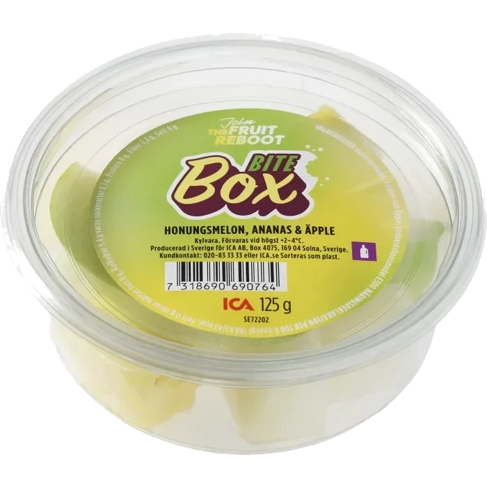 Bite box Honungsmelon, Ananas & Äpple 125g ICA