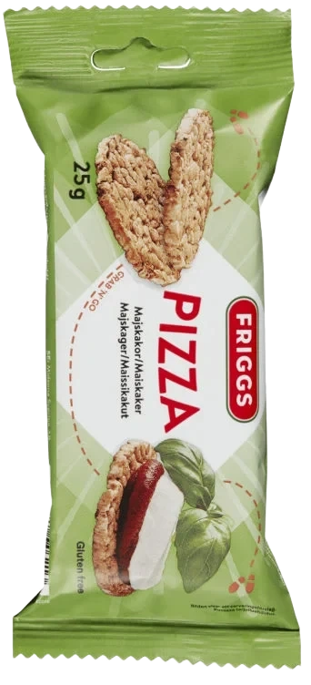 Maiskaker Pizza glutenfri 25g Friggs