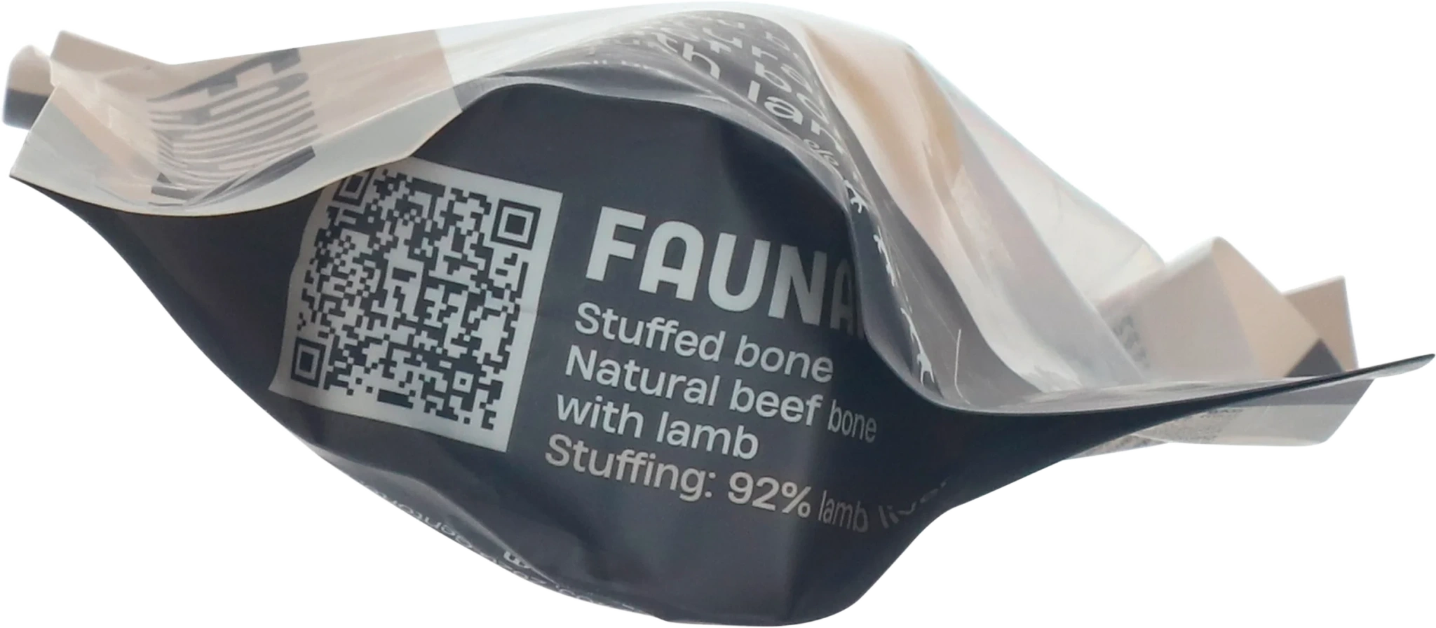 Faunakram Natural beef bone with stuffing: 92% lam