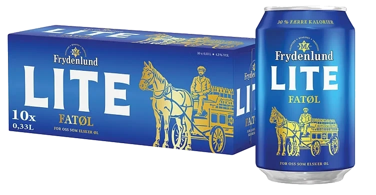 Frydenlund Fatøl Lite 0,33lx10 boks