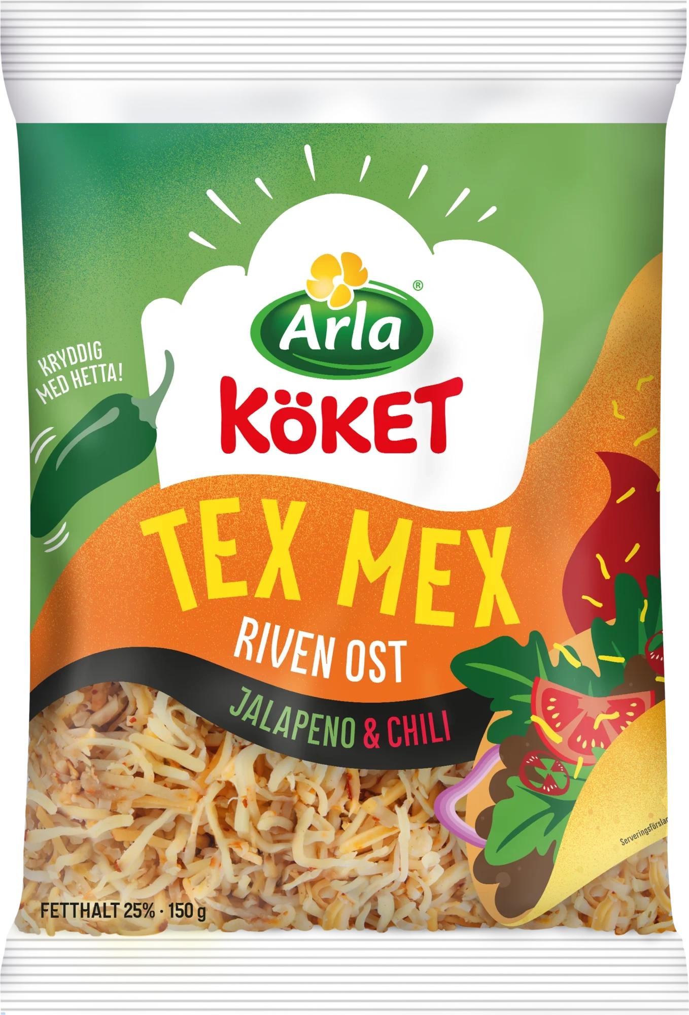 Riven ost Texmex jalapeno / chili