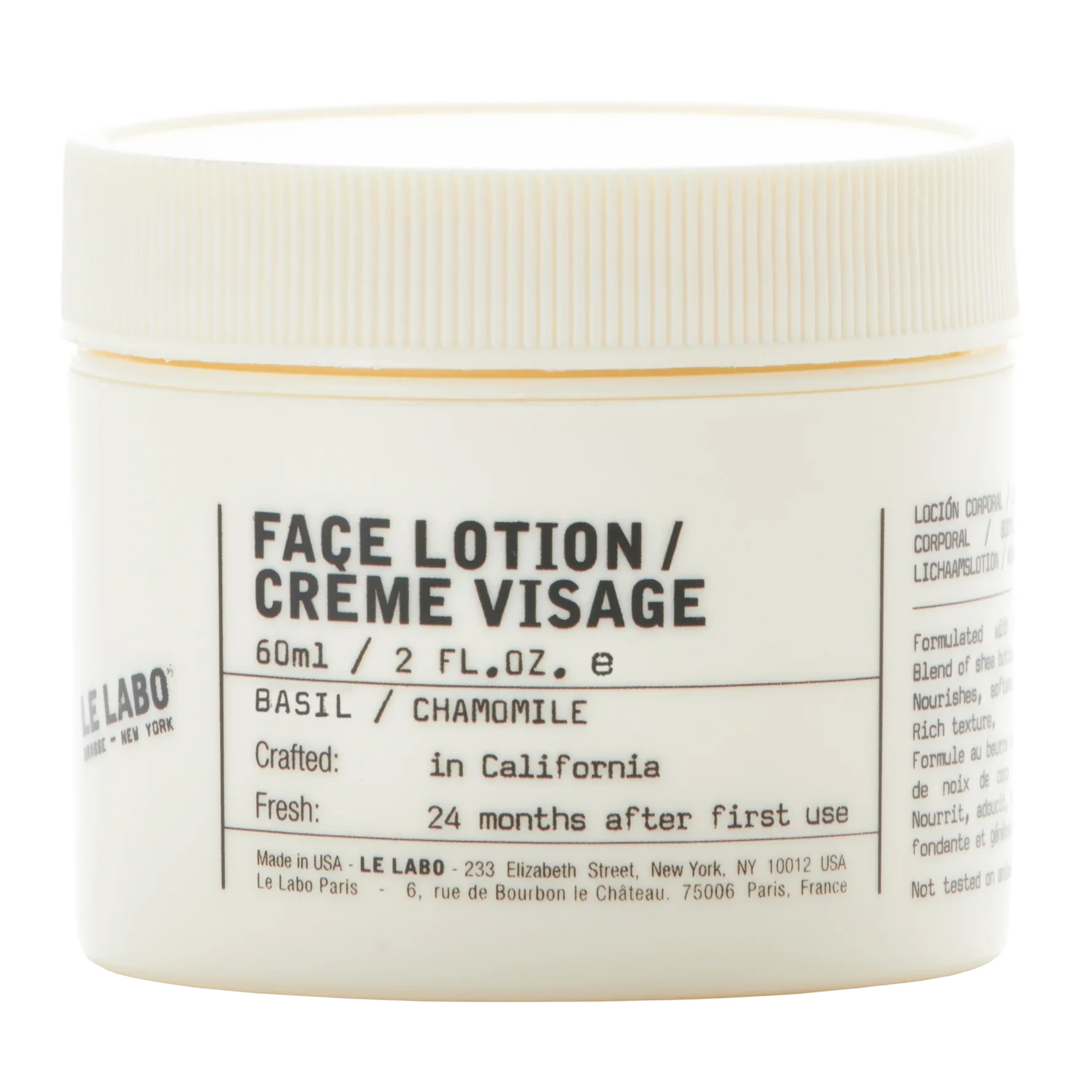 Le Labo Basil Face Lotion 60 ml