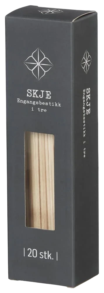 Engangsskjeer av tre 20 stk, 20 stk