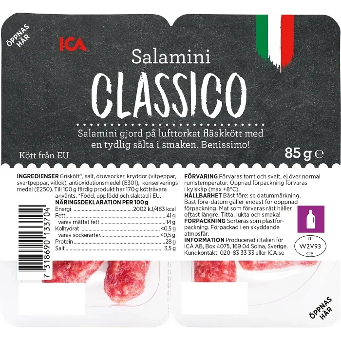 Salamini classico 85g ICA
