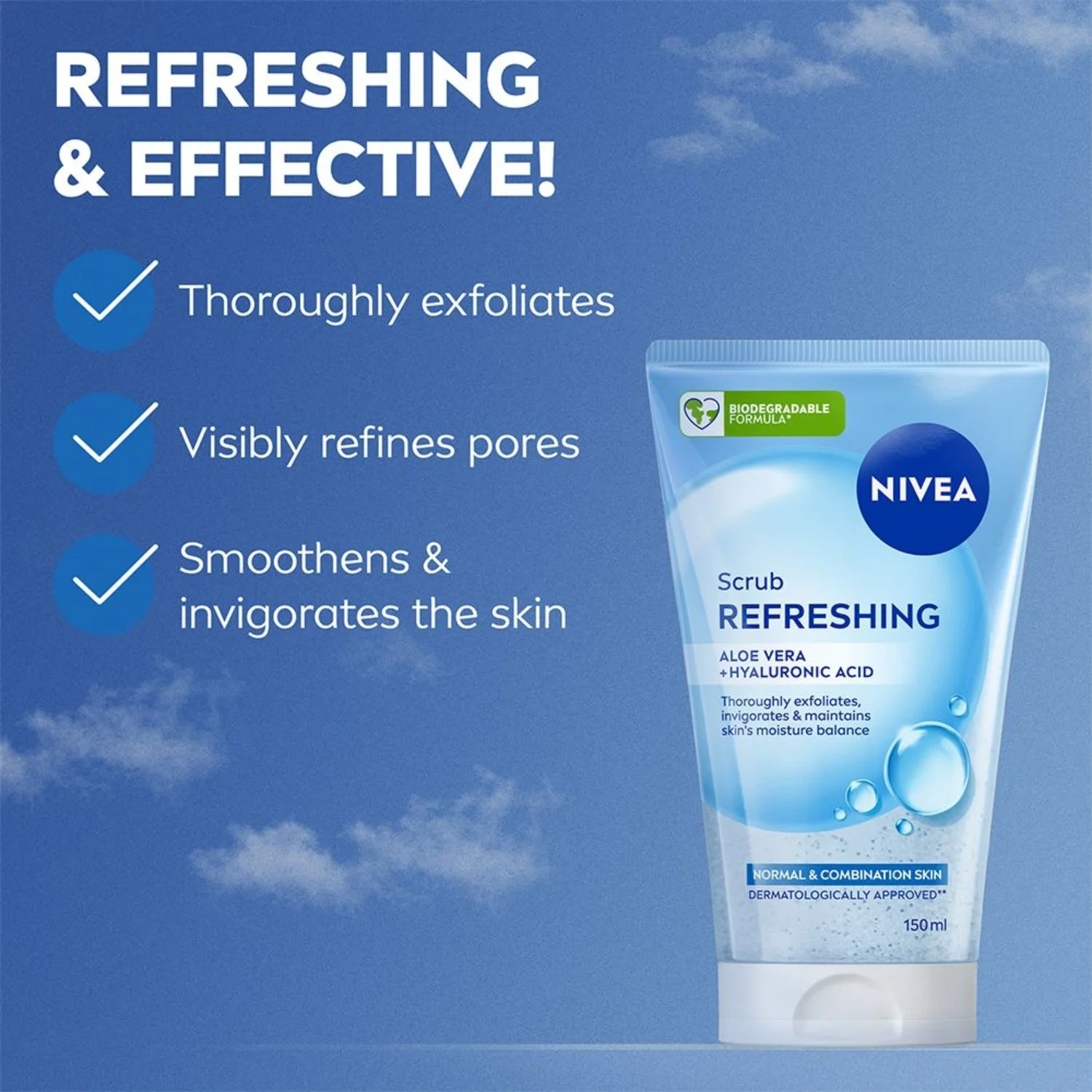 Nivea Peeling Refreshing Exfoliating Scrub 150 ml