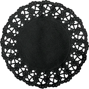 Fatpapir Rund Ø30cm Sort 250pk
