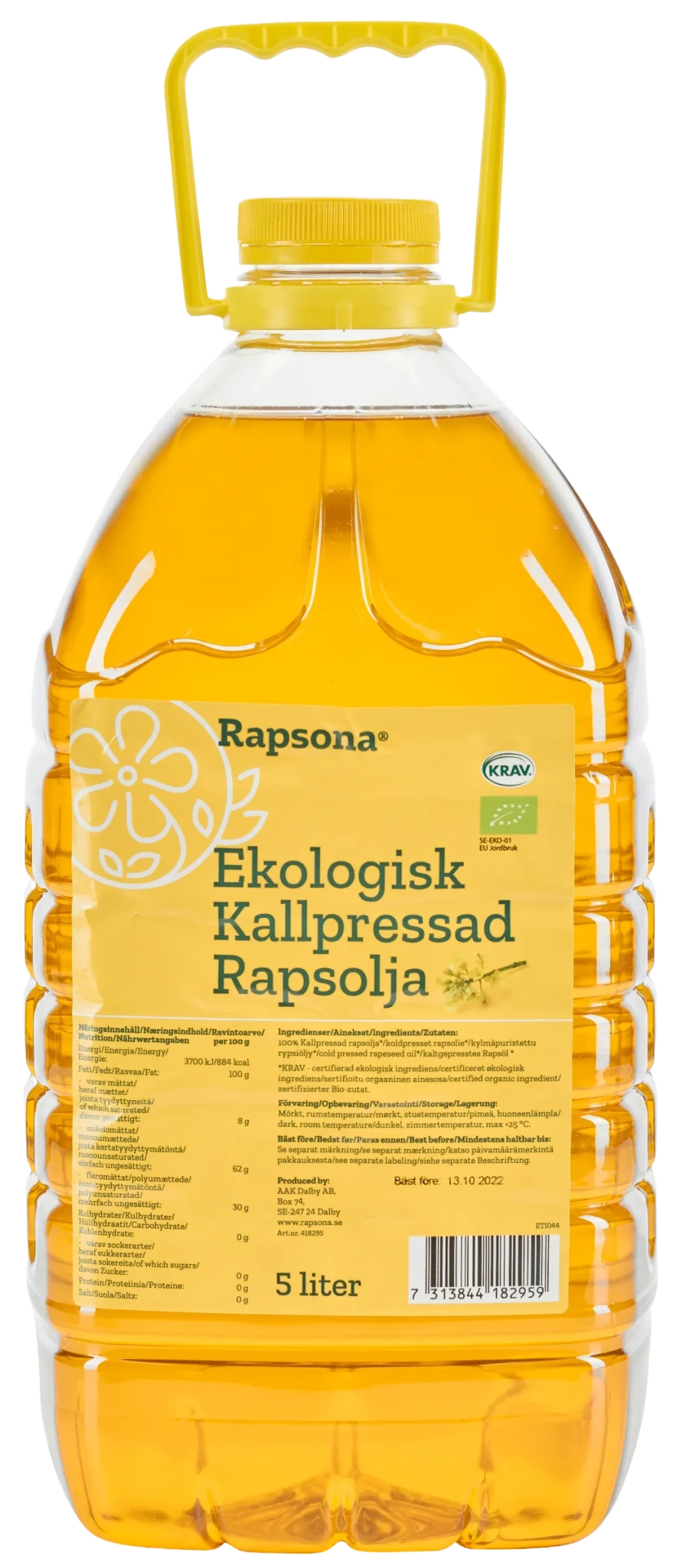 Ekologisk Kallpressad Rapsolja