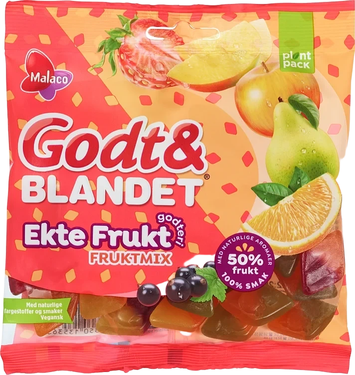 Godt&blandet ekte frukt fruktmix   140g