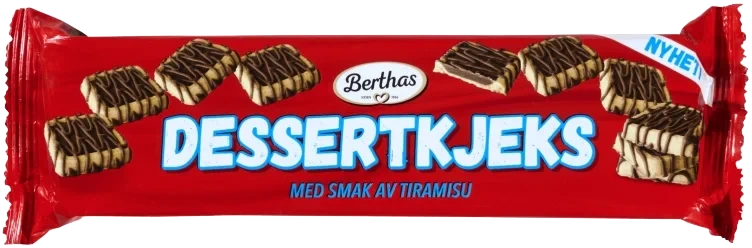 Dessertkjeks m/Sjokoladekrem 102g Berthas