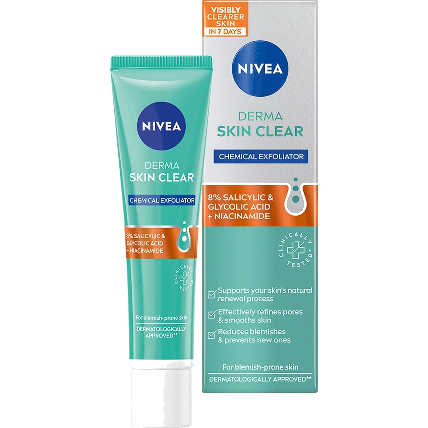 Nivea Derma Skin Clear Night Exfoliator, 40ml