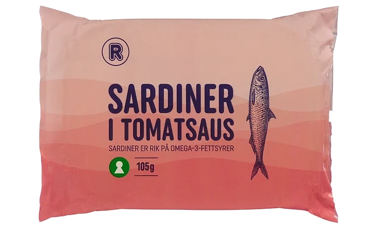 Sardiner i tomatsaus 105g