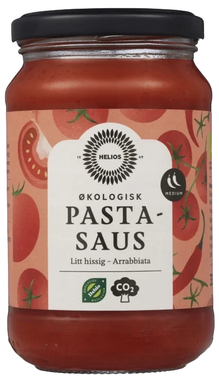 Pastasaus Arrabbiata Økologisk 350g Helios
