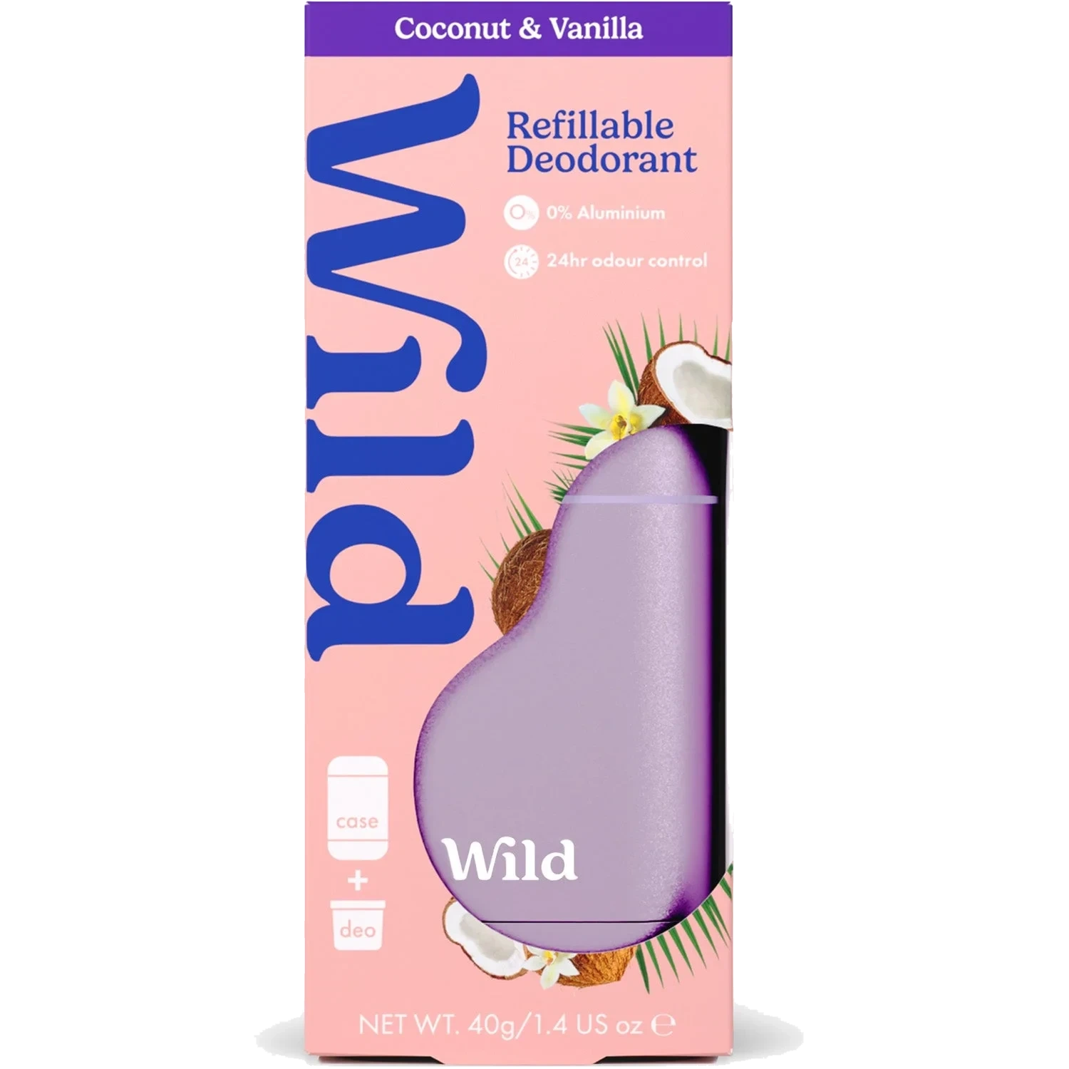 Wild Deo Coconut & Vanilla startpakke