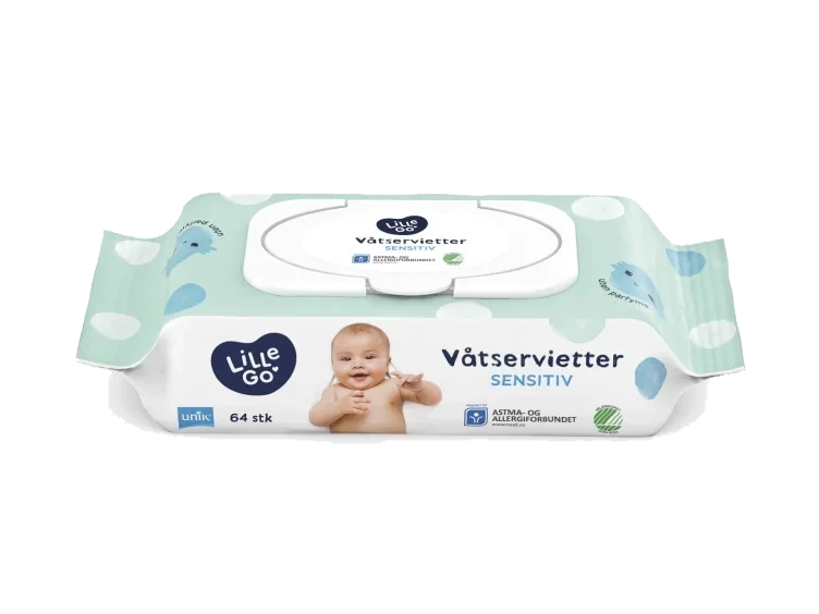 Våtservietter 64stk Lillego