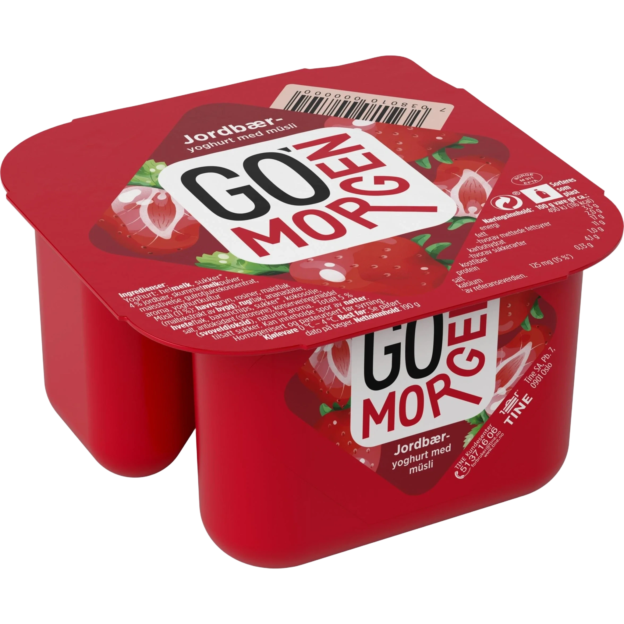 Go Morgen Jordbær 190G