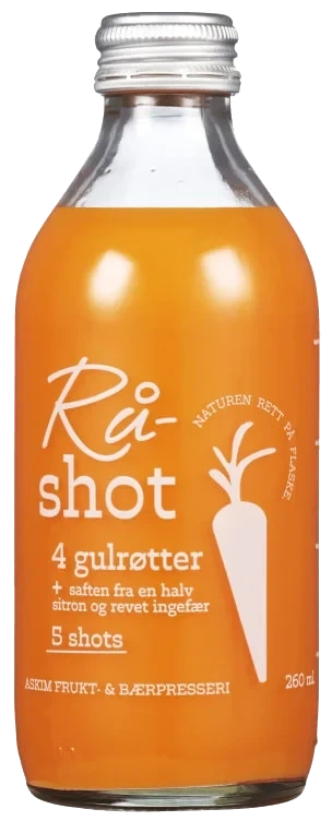 Råshot Gulrot og Ingefær 260 ml AFB