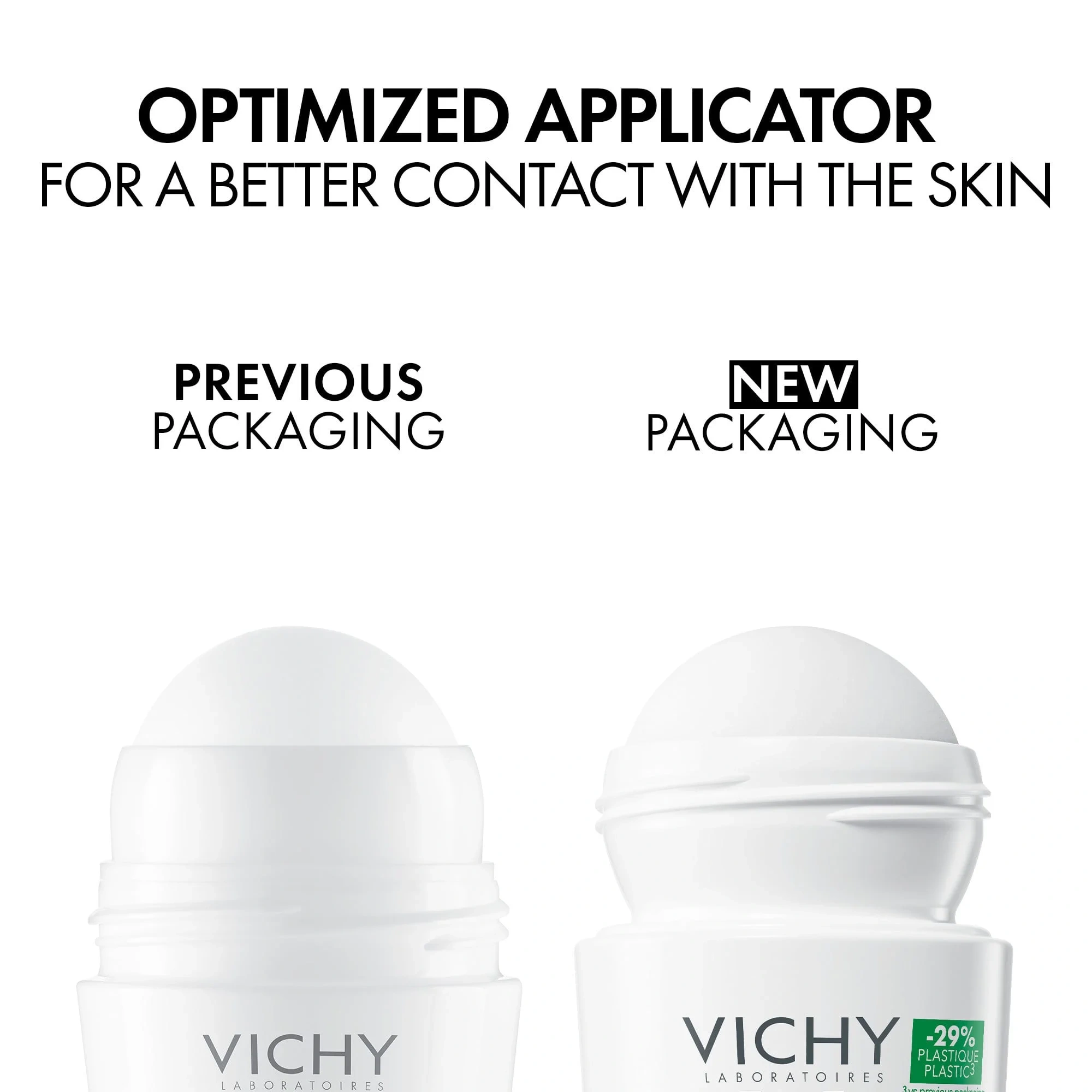 Vichy Anti-Stain Antiperspirant Deodorant Roll-On 48H, 50 ml