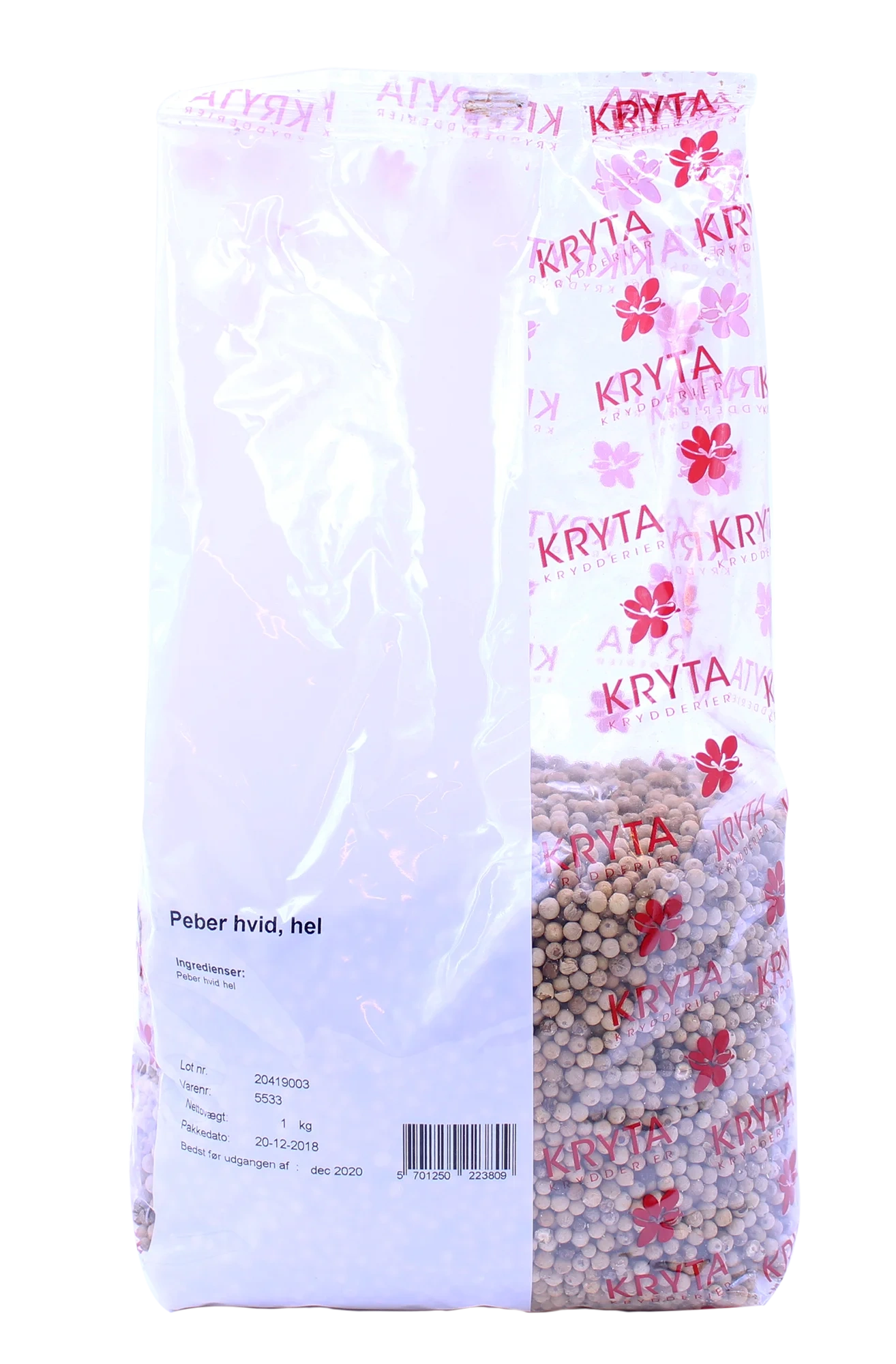 Vitpeppar hel