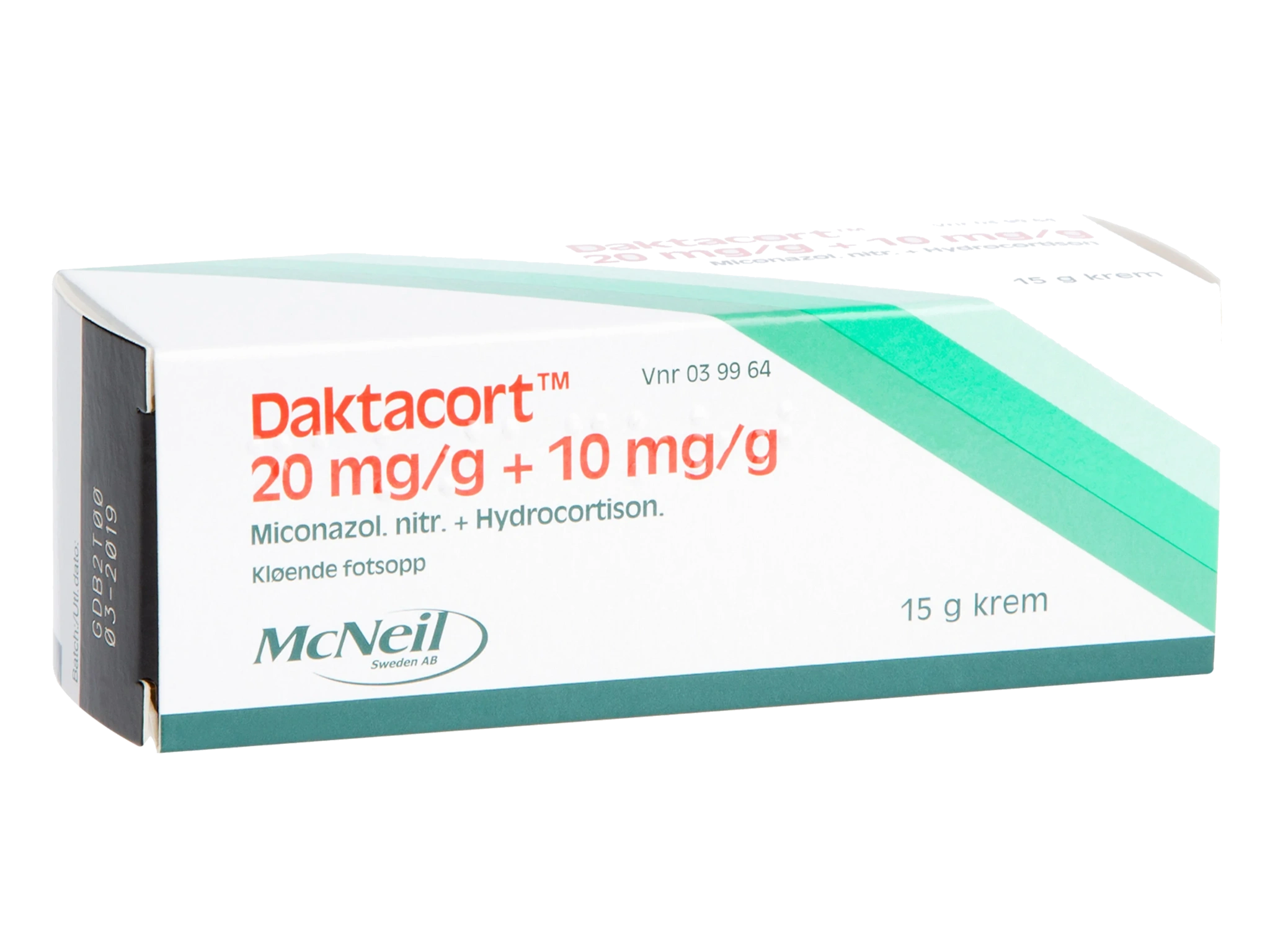 Daktacort 20 mg/g + 10 mg/g krem, 15 g