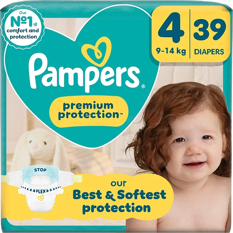 Pampers Bleier Prem Prot S4 9-14kg 39stk