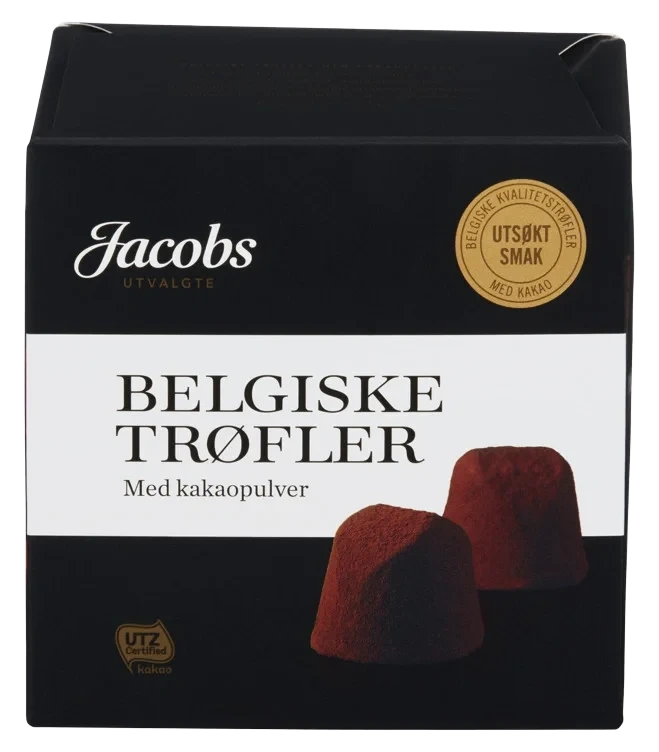 Belgiske Trøfler Kakao 200g Jacobs Utvalgte