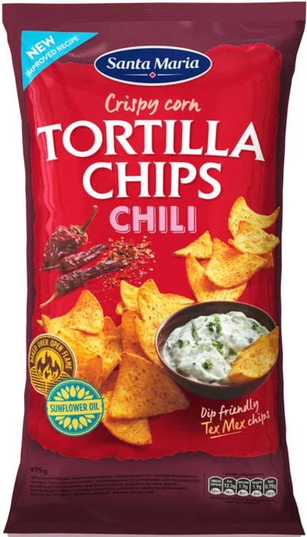 Tortilla Chips Chili 475g St.Maria
