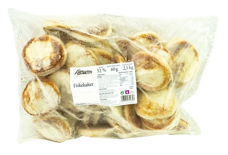 Fiskekaker 42stk 2,5kg