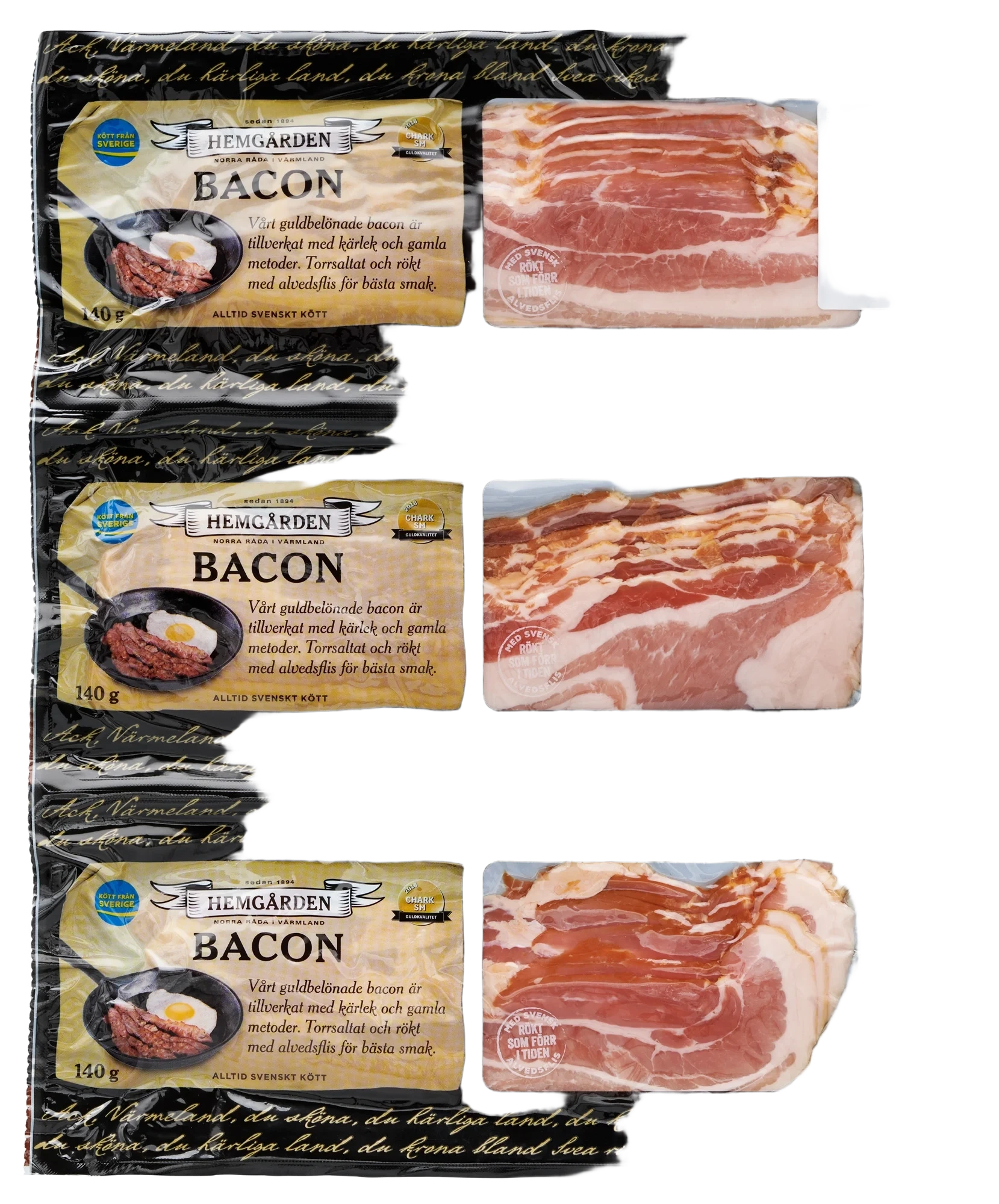 ALVEDSRÖKT BACON 3 pack