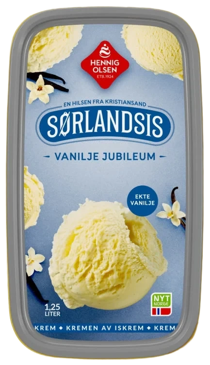 Sørlandsis Vanilje Jubileum 1,25l