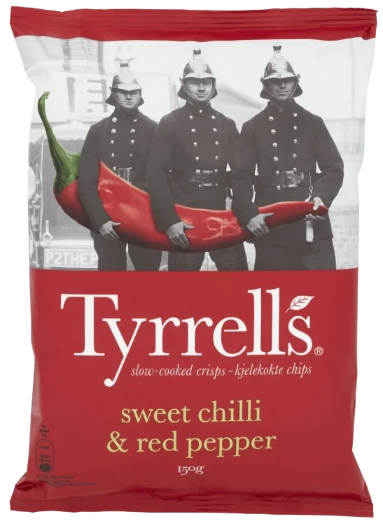 Tyrrells Chips Sweet Chilli&Red Pepper 150g