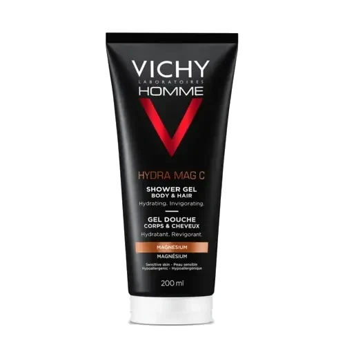 Vichy Homme Hydra Mag C dusjgelé til hår/kropp, 200ml