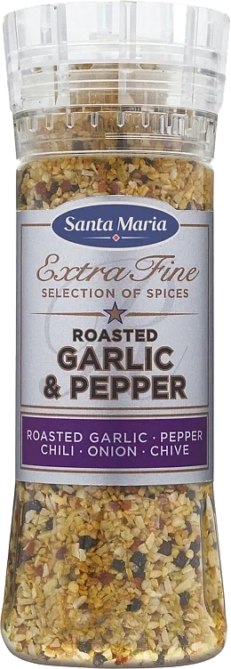 Roasted garlic & pepper kvern 265g