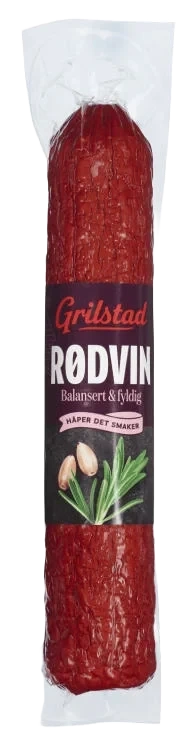 Rødvinspølse 240g Grilstad