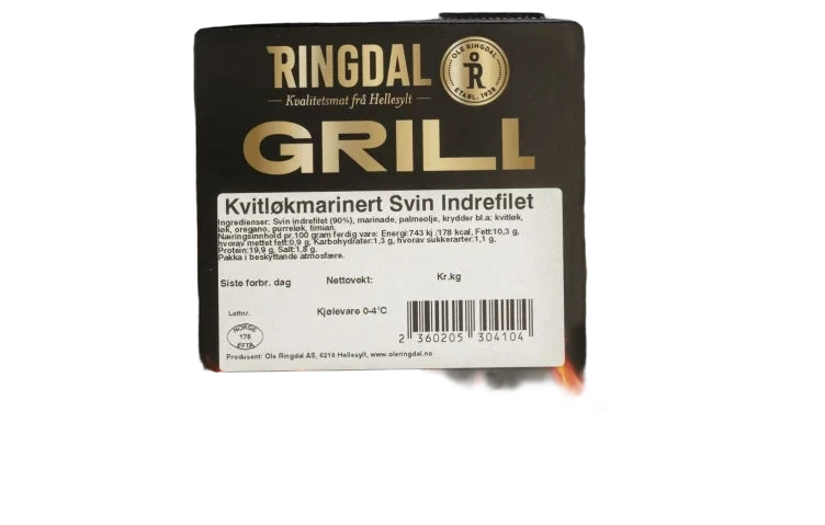 Svin Indrefilet Kvitløk Marinert