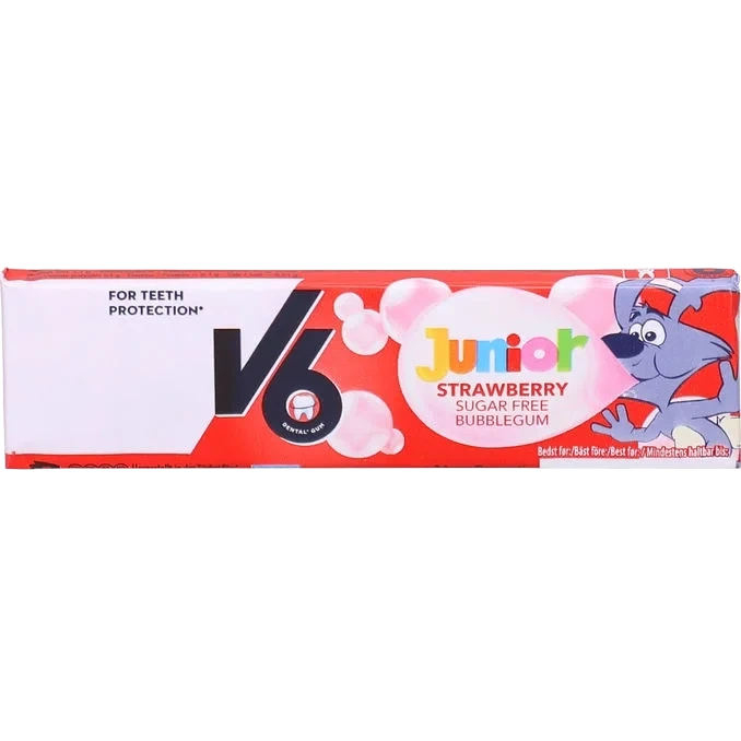 Sockerfritt Tuggummi Strawberry