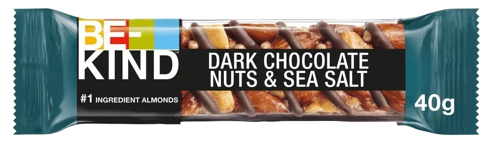 BE-KIND Nøttebar med Mørk Sjokolade, Nøtter og Havsalt