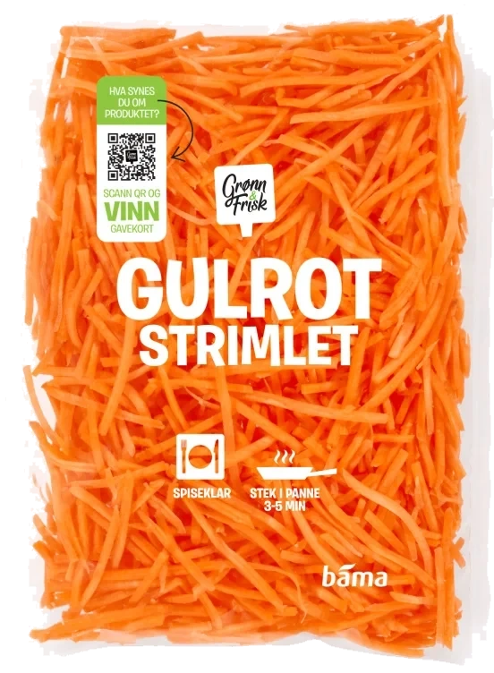 Gulrot Strimlet 150g