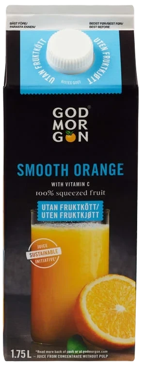 God Morgon Juice Smooth Appelsin 1,75L