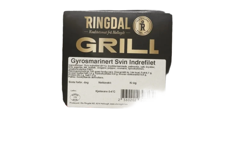 Svin Indrefilet Gyros Marinert