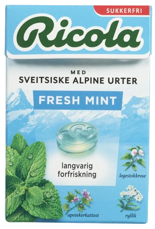 Ricola Fresh Mint Sukkerfri 50g