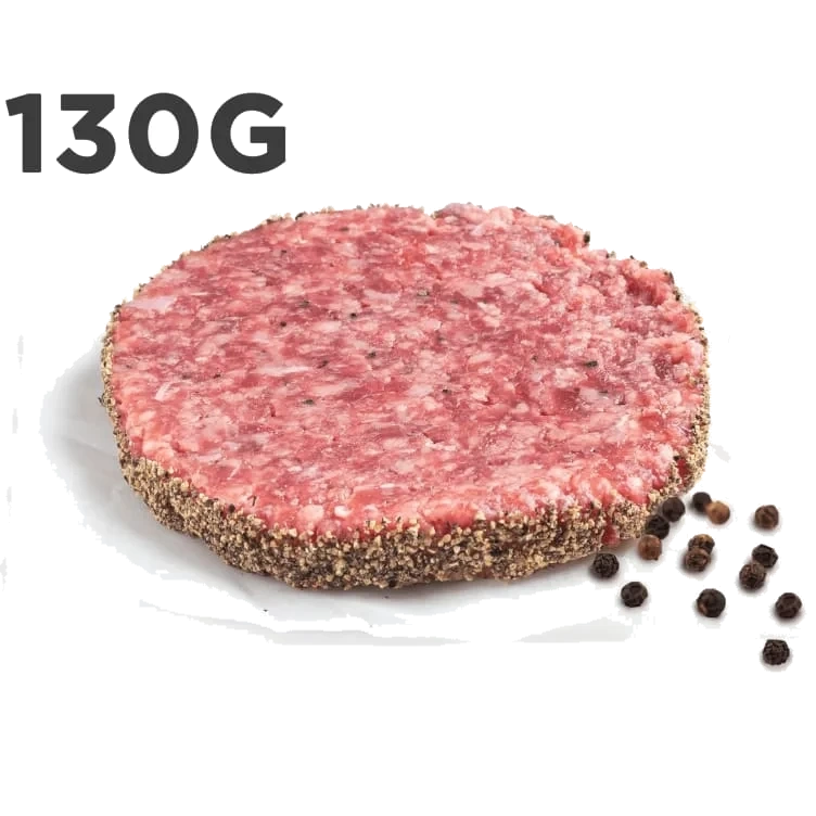 Angusburger m/Pepper Ca130g pr stykk