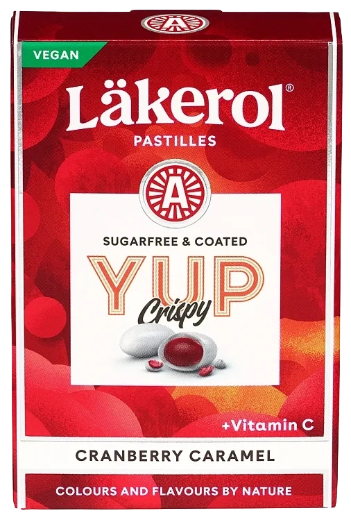 Läkerol Yup Crispy Cranberry 40g
