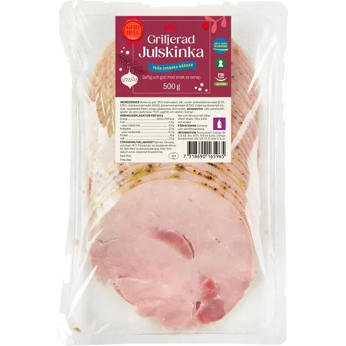 Julskinka Skivad Glutenfri 500g ICA
