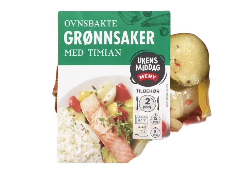 Grønnsaker Ovnsbakte m/Timian 300g Meny